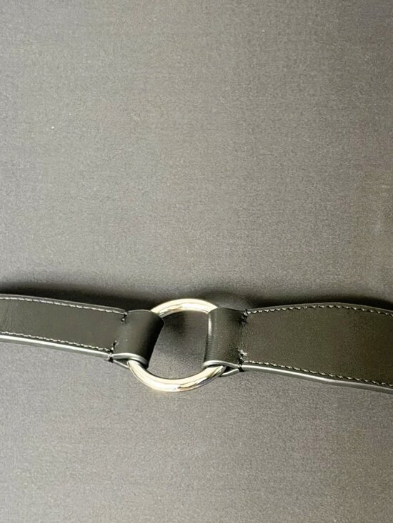 Ralph Lauren Equestrian New with tags Womens D-Ring Black Leather belt Sz L main image 4